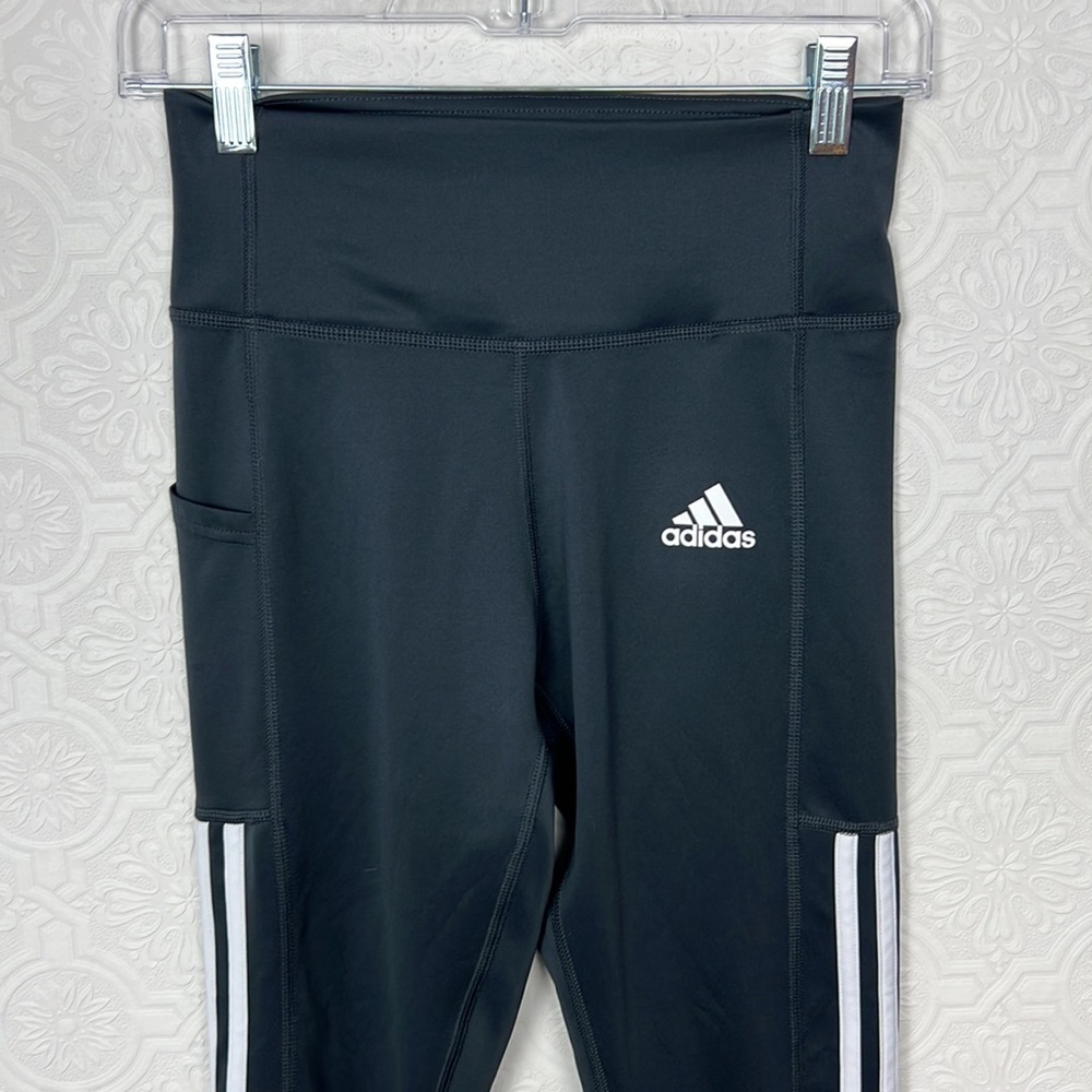 Adidas Leggings Three Stripes Tights Primegreen Aeroready small Athletic - Picture 4 of 7